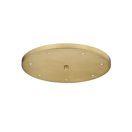 Z-Lite Multi Point Canopy Ceiling Plate, 7-Light, 18 In.W x 1.5 In.H, Modern Gold CP1807R-MGLD